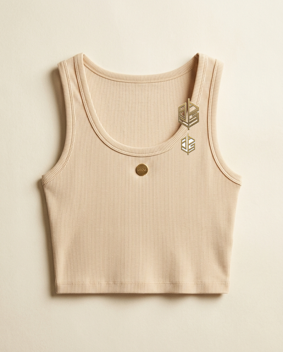 Cropped Rib Tank — Her