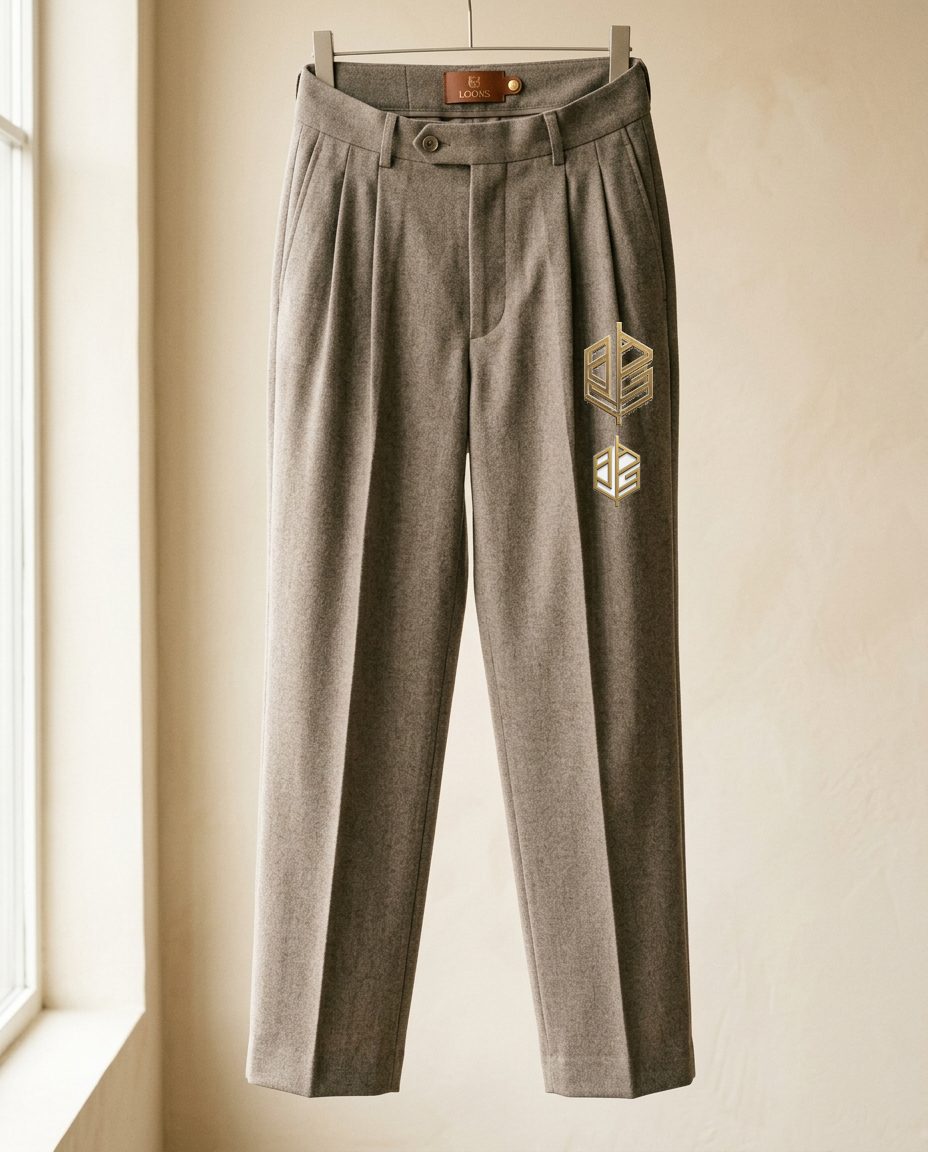 Wool Pleated Trouser — Him